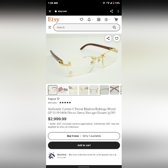 Vintage Cartier glasses - Picture 8 of 8